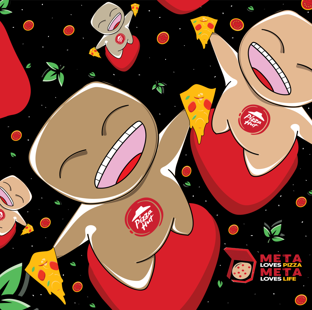 Meta-loves-pizza,-Meta-loves-life---Artwork---Black